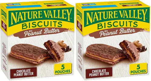 Vista 24 de Nature Valley Sándwiches de galletas, mantequilla de almendras, 5 unidades, 6.75 onzas (paquete de 12)