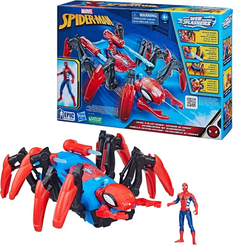 Vista 15 de Marvel Spider-Man Car Playset con función de explosión y figura de acción para niños a partir de 4 años