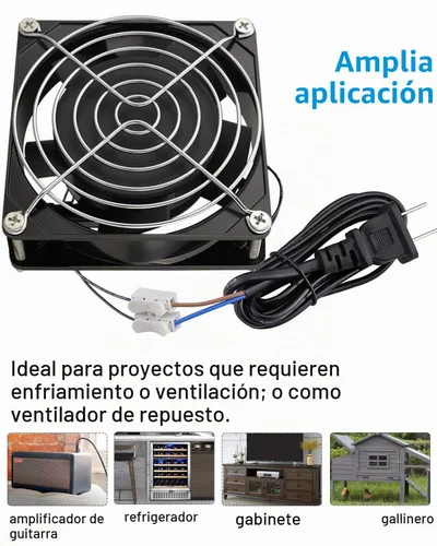 Vista 6 de GDSTIME AXIAL 9225 - Ventilador para muffins, 120 V CA 3.622 in x 0.984 in, rodamiento de bolas doble