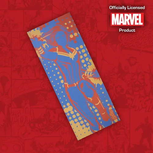 Vista 7 de Marvel Captain Marvel - Tapete de yoga antideslizante para niños y niñas, para todo uso, PVC, accesorios de fitness y entrenamiento, azul marino