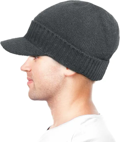 Vista 17 de Dahlia Gorro para hombre con visera - lana, sombrero de invierno con borde, forro polar