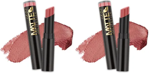Vista 7 de L.A. Girl Lápiz labial mate de terciopelo plano, Bite Me GLC810