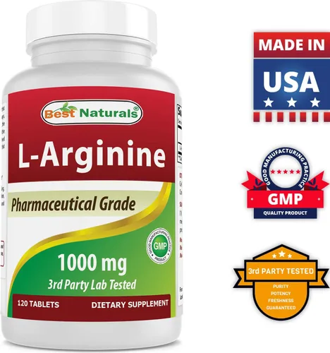 Vista 6 de Best Naturals L-Arginina 1000 mg y suplemento GABA 750mg