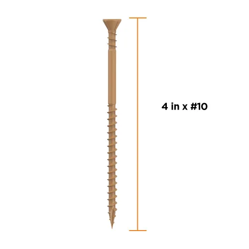 Vista 2 de CAMO 4" X #10 - Tornillo de cubierta de 1350 unidades de COUNTERSINKING