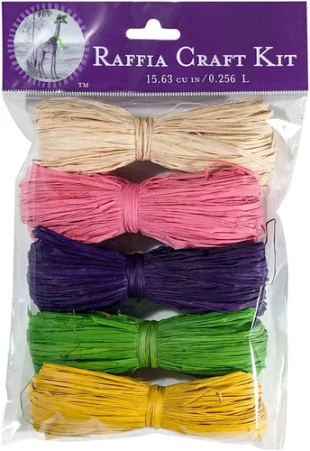 Vista 7 de SuperMoss (40518) Kit de manualidades de rafia, otoño, Acción de Gracias (albahaca, dorado, óxido, terracota, marrón), 16 pulgadas cúbicas