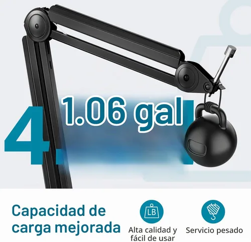 Vista 6 de InnoGear Brazo del auge del micrófono del micrófono del escritorio