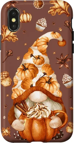 Vista 4 de iPhone 14 Autumn Gnomo Love Pumpkin Spice, Fall Yall y funda de Acción de Gracias