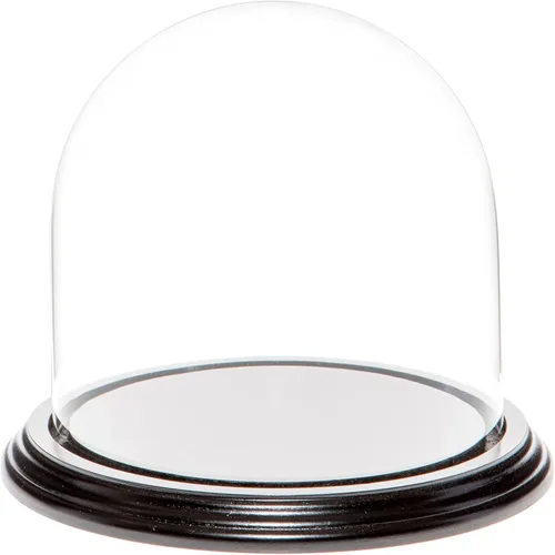 Vista 10 de Plymor Cúpula de cristal de 5.5" x 5.5" (base de madera MDF negra)