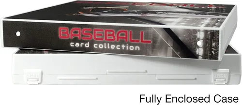 Vista 4 de Carpeta de colección de tarjetas coleccionables con temática de béisbol con páginas de tarjetas intercambiables. La carpeta/estuche está
