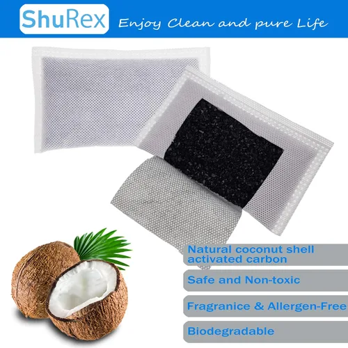 Vista 5 de Filtro absorbente de olores de carbón activado, desodorante compatible con botes de basura iTouchless de 8 galones y más grandes