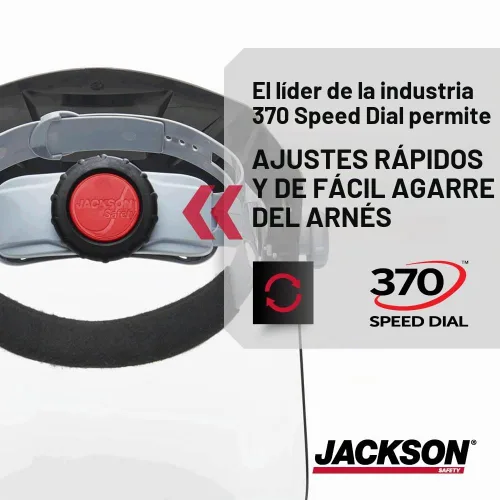 Vista 4 de Jackson Safety F4XP - Protector facial, tinte transparente antivaho para el trabajo, ANSI Z87.1