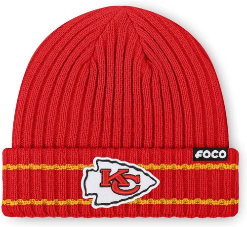 Vista 8 de FOCO NFL - Gorro acanalado con logotipo de equipo de la NFL para hombre