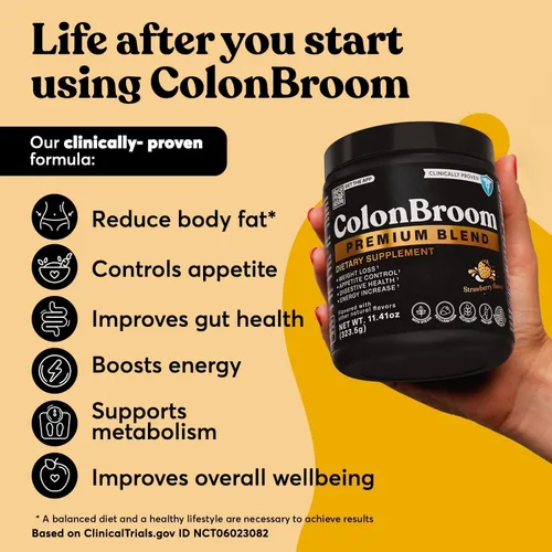 Vista 4 de ColonBroom Suplemento en polvo prémium (fresa, 50 porciones) + gomitas de vinagre de sidra de manzana para mujeres, apoya la composición corporal