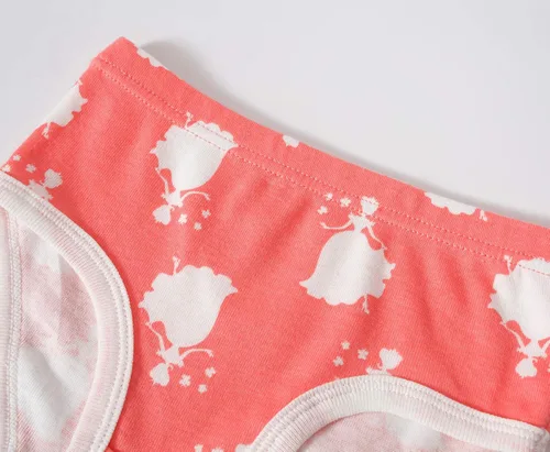 Vista 4 de Family Feeling Ropa interior para niña pequeña, bragas para niños grandes, ropa interior suave, 100% algodón
