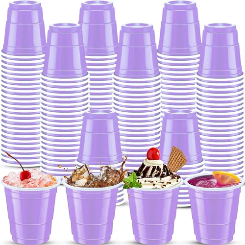 Vista 37 de 500 piezas vasos de chupito de 2 onzas de colores surtidos, vasos de chupito coloridos de plástico neón para beber, degustaciones servidas