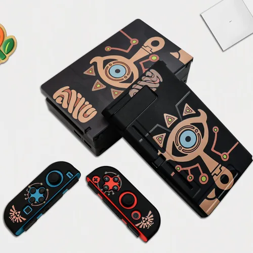 Vista 7 de Cubierta de muelle para Zelda, cubierta de muelle compatible con Nintendo Switch, para accesorios de juego Zelda, carcasa de panel duro
