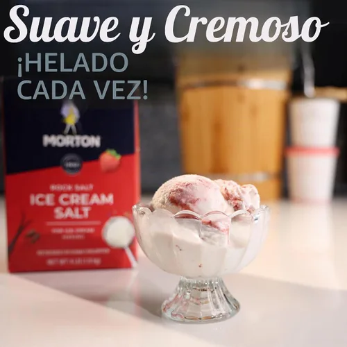 Vista 6 de Morton Sal de helado, sal de roca, (4 libras), paquete de 4, ideal para hacer helado