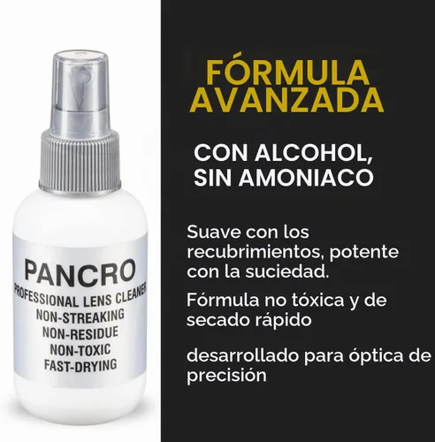 Vista 4 de Pancro Limpiador profesional de lentes 4oz. Botella de spray