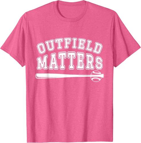 Vista 26 de Playing Baseball Outfield Matters - Camiseta Baseball Outfields Funny, Rojo