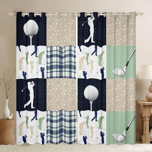 Vista 14 de Cortinas opacas de camuflaje con bandera estadounidense, regalo para niños, cortina de ventana de camuflaje verde con rayas negras, estrellas