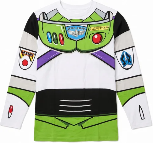 Vista 5 de Camiseta Buzz Lightyear para adultos, disfraz de Toy Story Buzz para Halloween y cosplay