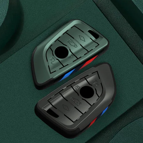 Vista 4 de Smart Remote Key Case Funda protectora para BMW 2 5 6 7 X1 X2 X3 X5 X6 Series con llavero