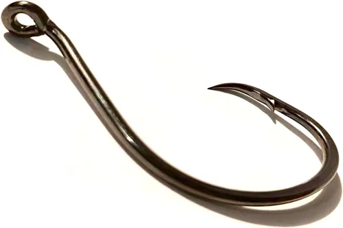 Vista 10 de Ganchos circulares para pesca de gato, 50/100 unidades, ganchos circulares de pesca de pulpo, agua salada, agua dulce para bagre lubina Redfish 1/0