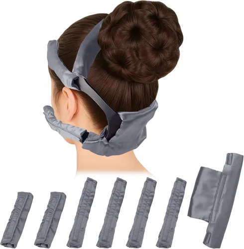 Vista 9 de 7 fundas de correa CPAP de satén, cómodas cubiertas de correa de máscara CPAP (negro)