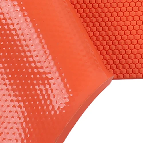 Vista 5 de Fdit 2 hojas de cera de abeja de silicona para fabricación de velas de panal y hojas de colmena (naranja)
