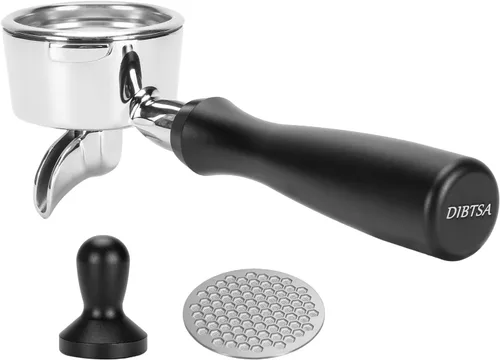 Vista 13 de Portafiltro de 2.283 in compatible con Gaggia, con cesta de filtro de espresso reutilizable de acero inoxidable 304 y pantalla de disco de café