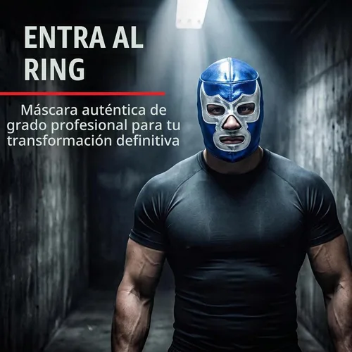 Vista 2 de RINGREBELS - Máscara de lucha libre mexicana Lucha Libre Luchador - Estilos coloridos