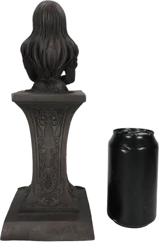 Vista 7 de Ebros Neopaganismo Wicca Estatua de deidad primaria con la luna creciente femenina Triple Diosa Bustos en pedestal Figura Wicca Decoración del hogar