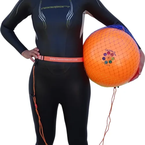 Vista 10 de Boya de natación en aguas abiertas Altamente visible, aumenta la seguridad Ideal para nadadores recreativos, triatletas, kayakistas Baja