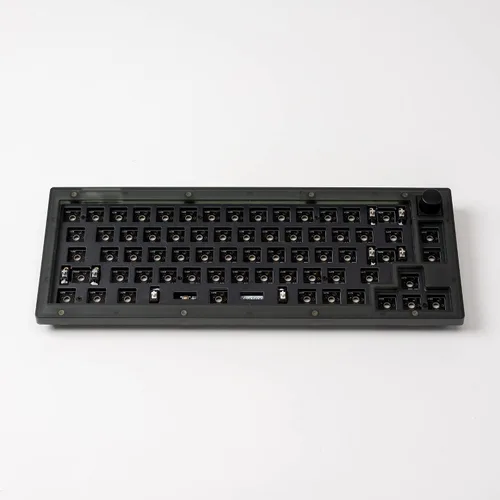 Vista 8 de Keychron V2 - Teclado mecánico personalizado con cable, versión barebone, diseño del 65% QMKVIA, macro programable con soporte intercambiable