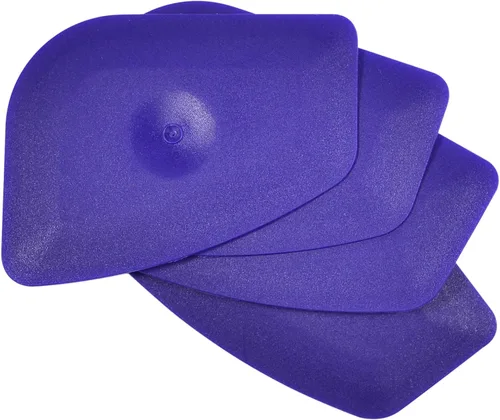 Vista 8 de Rascador de plástico pequeño y práctico con borde redondo flexible para el hogar, escobilla universal de limpieza, paquete de 4