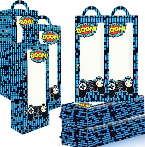 Vista 7 de 24 cajas de recuerdos de fiesta de camiones monstruo, regalos de fiesta de camiones, cajas de recuerdo de fiesta con ventana, decoración