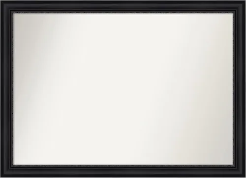 Vista 225 de Amanti Art Espejo personalizado, espejo de baño negro Astor, espejo de pared o espejo de tocador de baño sobre el fregadero (25 x 25 pulgadas)