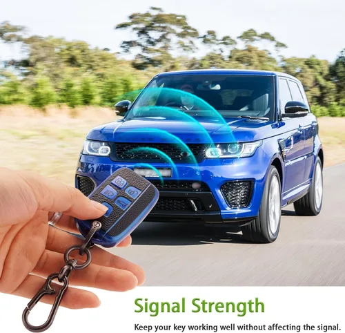 Vista 3 de EKALA Funda para Llavero de TPU Suave de Protección Completa con Keychain, Azul, Azul