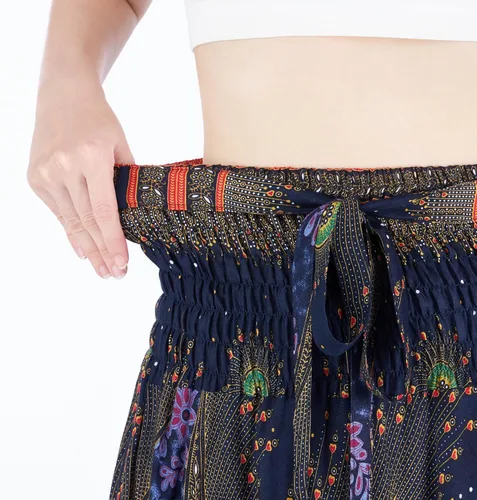 Vista 6 de Lannaclothesdesign - Falda larga para mujer de 37 pulgadas de largo, estilo bohemio, gitano, hippie