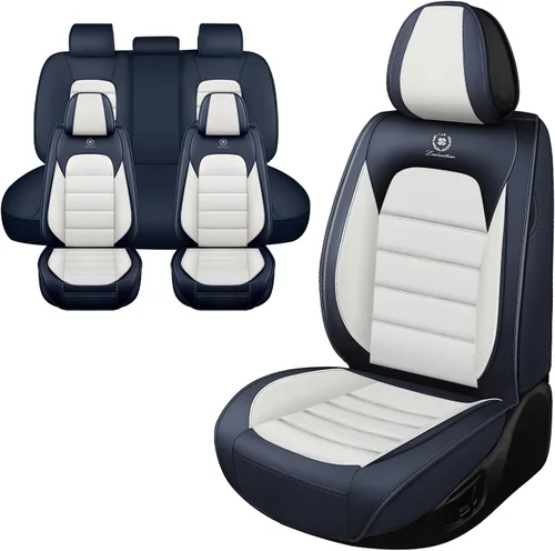 Vista 11 de Fundas de asientos de automóvil para Dodge Ram 1500 2004-2011, funda de asiento de cuero PU impermeable, suave y transpirable con bolsillos