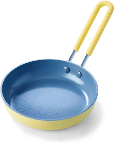 Vista 10 de Sartén GreenPan antiadherente, de cerámica, pequeña y redonda para huevos, de 5", Sartén redondo pequeño para huevos, 5", Gris Negro
