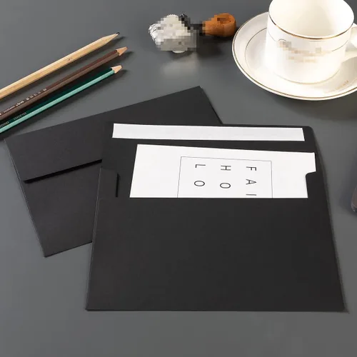 Vista 4 de Paquete de 50 sobres de 5 x 7 de colores autosellados para bodas, invitaciones de fiesta, tarjetas de felicitación, anuncios, fotos, 5.24 x 7.21