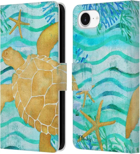 Vista 11 de Head Case Designs Officially Licensed Paul Brent Agate Mermaid Coastal Leather Wallet Case Compatible with Apple iPhone 16e / iPhone 17e