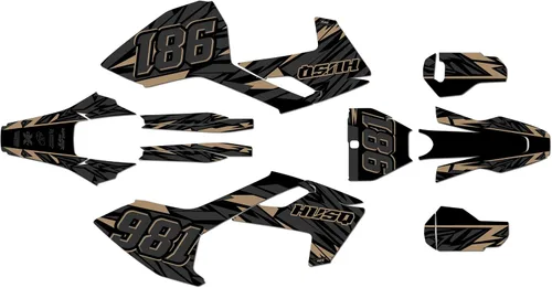 Vista 5 de Kit de gráficos para Husqvarna TC125 FC250 FC350 FC450 (2016-2018) Twitch Series Azul 9 mil - Easy Go - Adhesivo para motocicleta Dirt Pit Bike