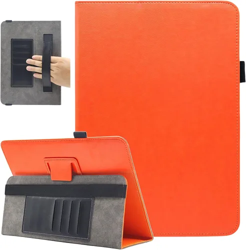 Vista 8 de Funda universal para tablet de 7 y 8 pulgadas, funda protectora con soporte para Android de 7.0 a 8.5 pulgadas con correa de mano y ranuras