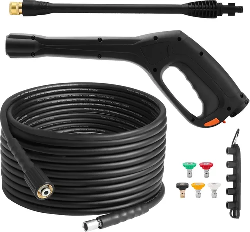 Vista 9 de FIXFANS Kit de pistola y manguera para lavadora a presión, varita