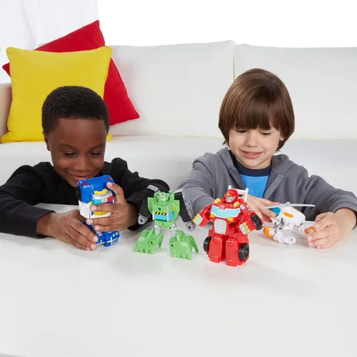 Vista 6 de Transformers Rescue Bots Griffin Rock Team Figuras de acción (exclusivo de Amazon)