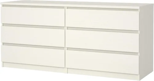 Vista 14 de Tvilum - Cómoda doble con 6 cajones Hickory