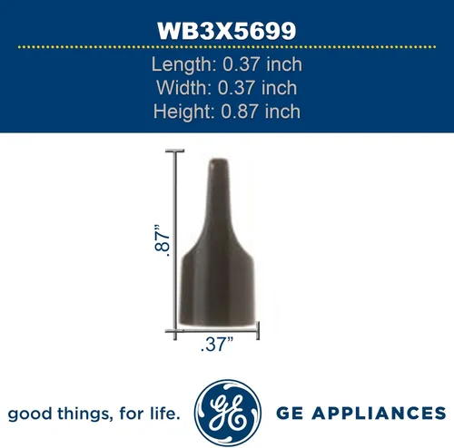Vista 3 de GE Appliances WB3X5699 - Perilla de temporizador de reloj OEM para rangos