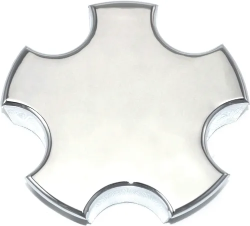 Vista 2 de Tapa central cromada para buje de rueda de repuesto para Chevrolet Corvette Z06 2000-2004